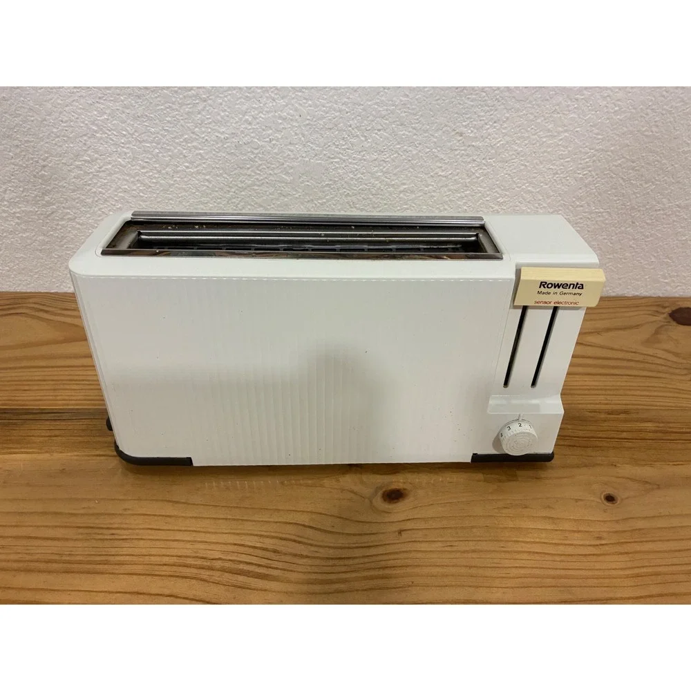 Rowenta Wide Single Slot Toaster 850 Watt White W Germany Vintage Nice!